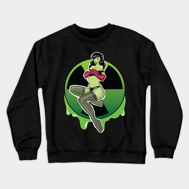 Zombie Girl Crewneck Sweatshirt by Elijah101